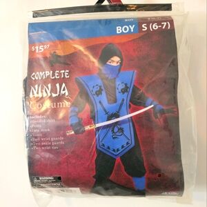 Complete Blue Ninja Costume~Small 6-7~NWT~Halloween‎